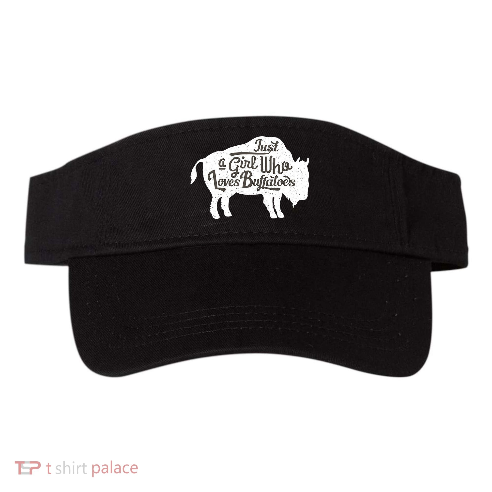 Just A  Who Loves Buffaloes Buffalo Bison Lover  Visor