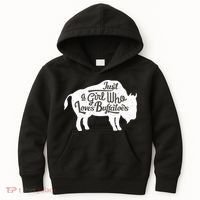 Just A  Who Loves Buffaloes Buffalo Bison Lover  Kids Hoodie thumb 0