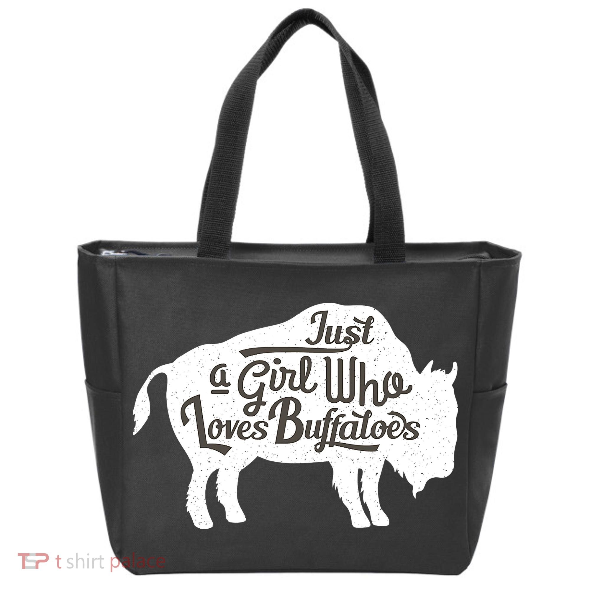 Just A  Who Loves Buffaloes Buffalo Bison Lover  Tote Bag