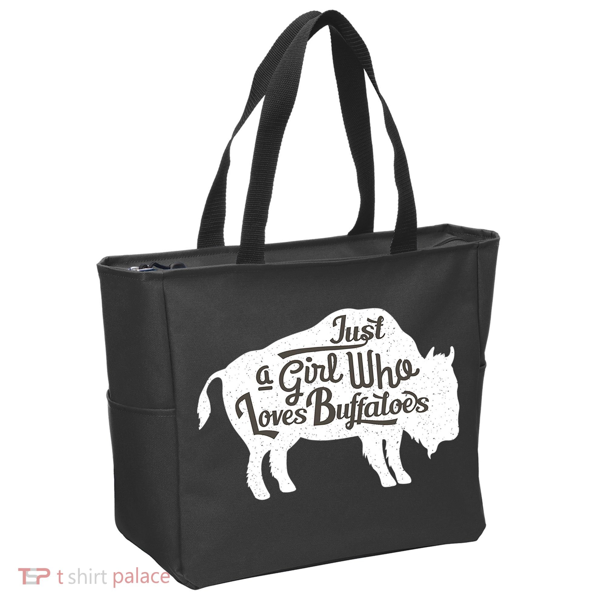 Just A  Who Loves Buffaloes Buffalo Bison Lover  Tote Bag