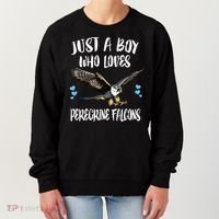 Just A Who Loves Peregrine Falcons Birds Women's Sweatshirt thumb 0