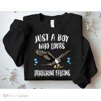 Just A Who Loves Peregrine Falcons Birds Sweatshirt thumb 2