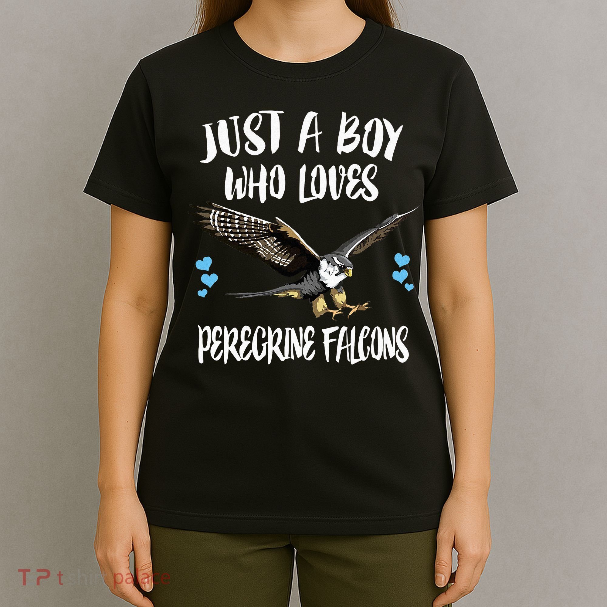 Just A Who Loves Peregrine Falcons Birds T-Shirt