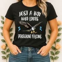 Just A Who Loves Peregrine Falcons Birds Women's T-Shirt thumb 2