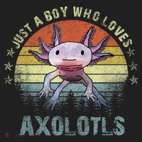 Just A  Who Loves Axolotls Funny Axolotl Gift for Boys Tumbler thumb 3