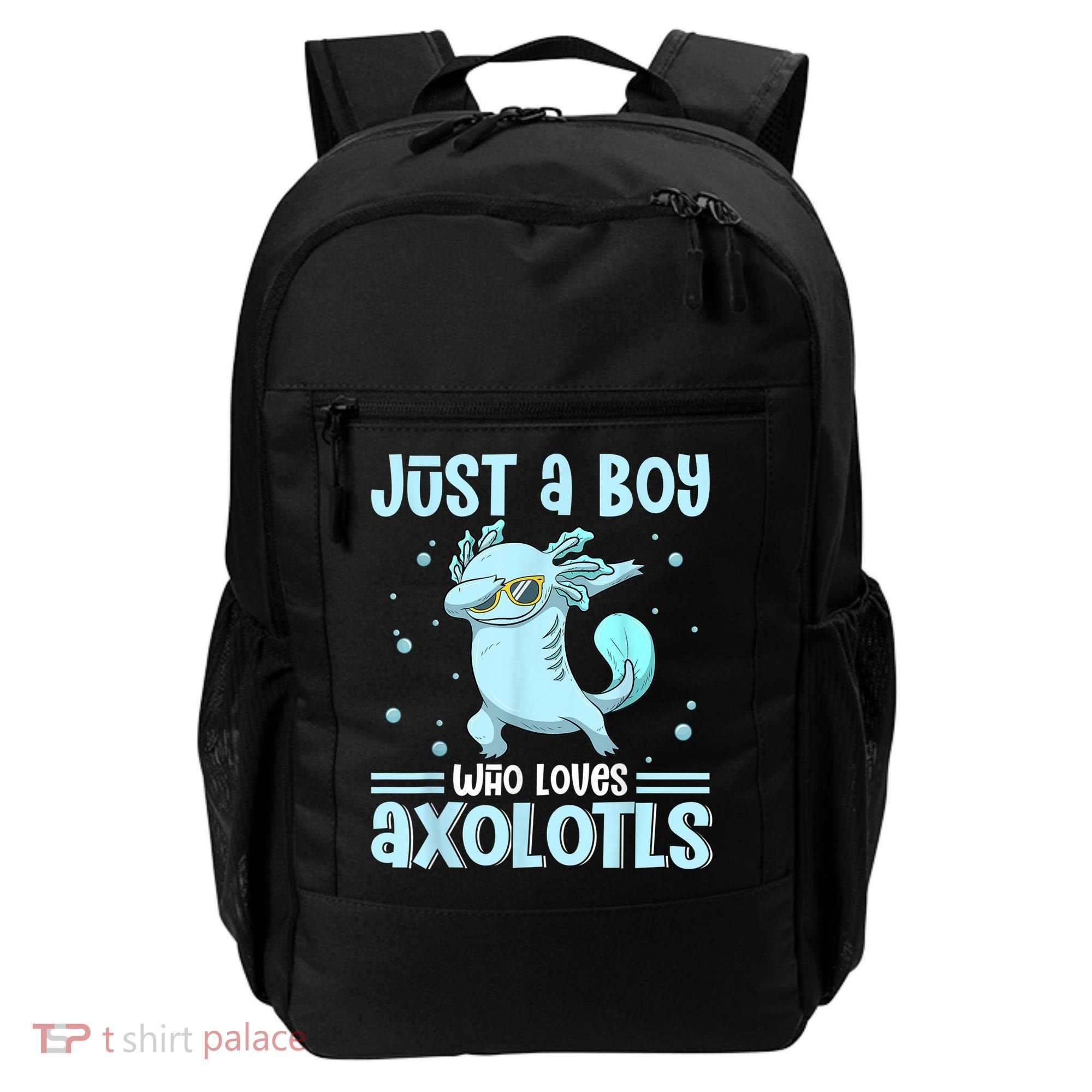 Just A  Who Loves Axolotls Axolotl Lovers Gift Boys Teens Backpack