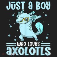 Just A  Who Loves Axolotls Axolotl Lovers Gift Boys Teens Tumbler thumb 3