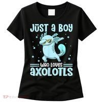 Just A  Who Loves Axolotls Axolotl Lovers Gift Boys Teens Women's T-Shirt thumb 0