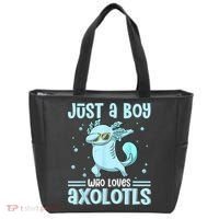 Just A  Who Loves Axolotls Axolotl Lovers Gift Boys Teens Tote Bag thumb 0