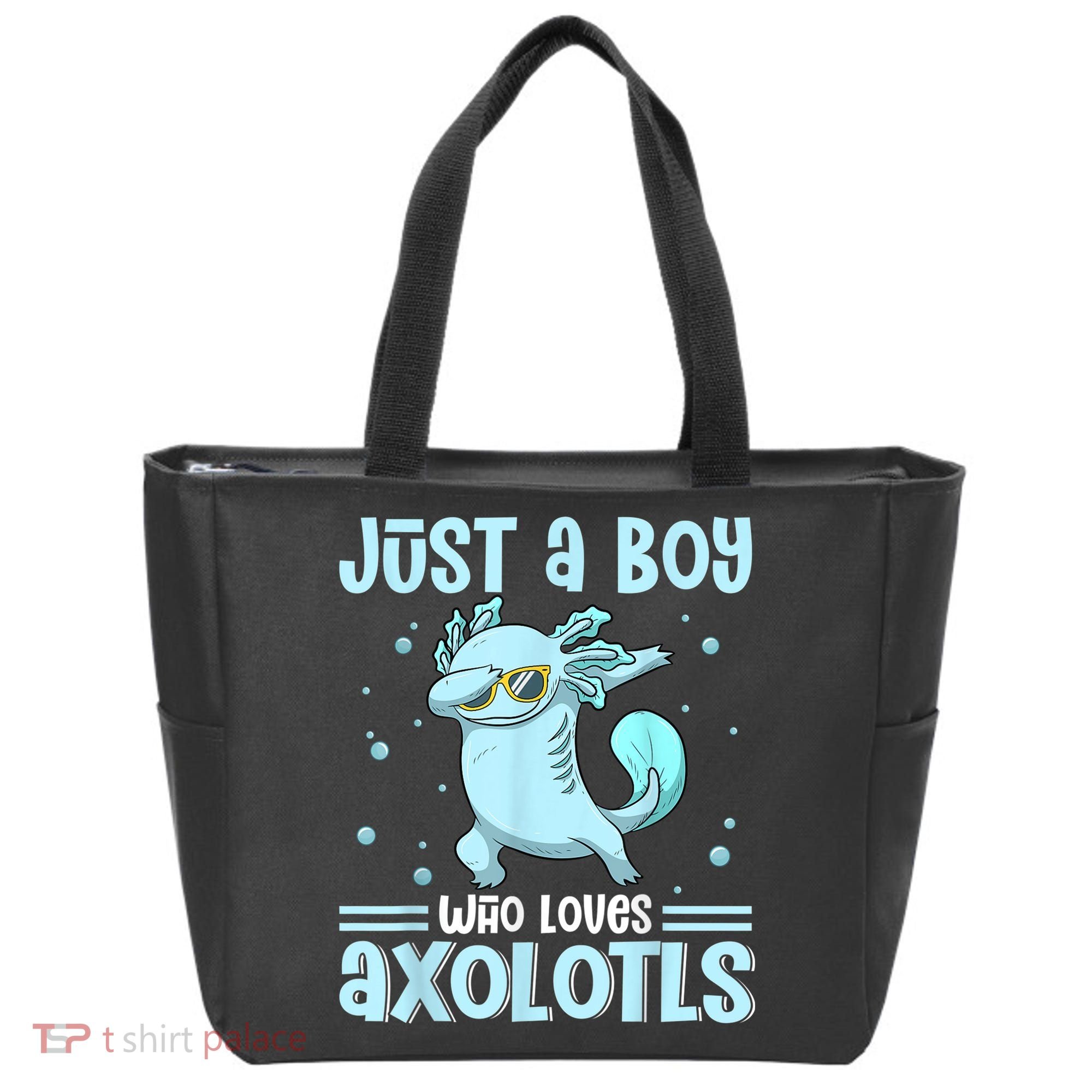Just A  Who Loves Axolotls Axolotl Lovers Gift Boys Teens Tote Bag
