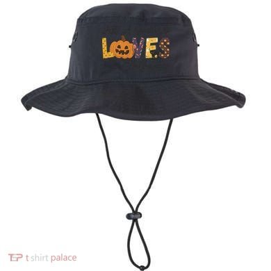 Just A Who Loves Halloween Pumpkin Ghost Black Cat Gift Bucket Hat