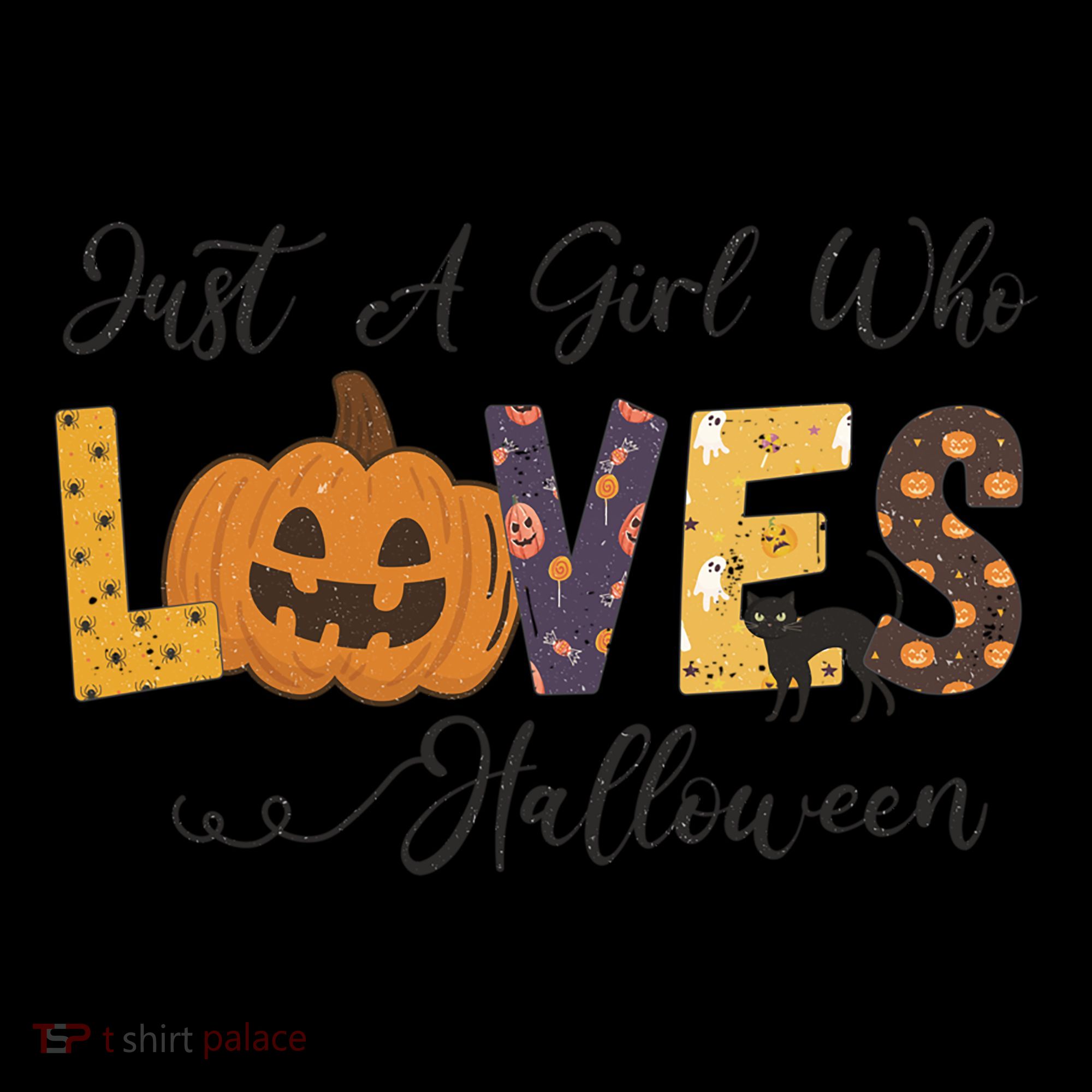 Just A Who Loves Halloween Pumpkin Ghost Black Cat Gift Coffee Mug