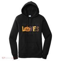 Just A Who Loves Halloween Pumpkin Ghost Black Cat Gift Women's Hoodie thumb 0