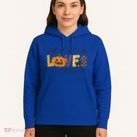 Just A Who Loves Halloween Pumpkin Ghost Black Cat Gift Hoodie thumb 5