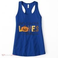 Just A Who Loves Halloween Pumpkin Ghost Black Cat Gift Women's Tank Top thumb 0