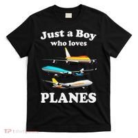 Just A Who Loves Planes Airplane Lover T-Shirt thumb 0
