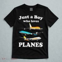 Just A Who Loves Planes Airplane Lover T-Shirt thumb 5