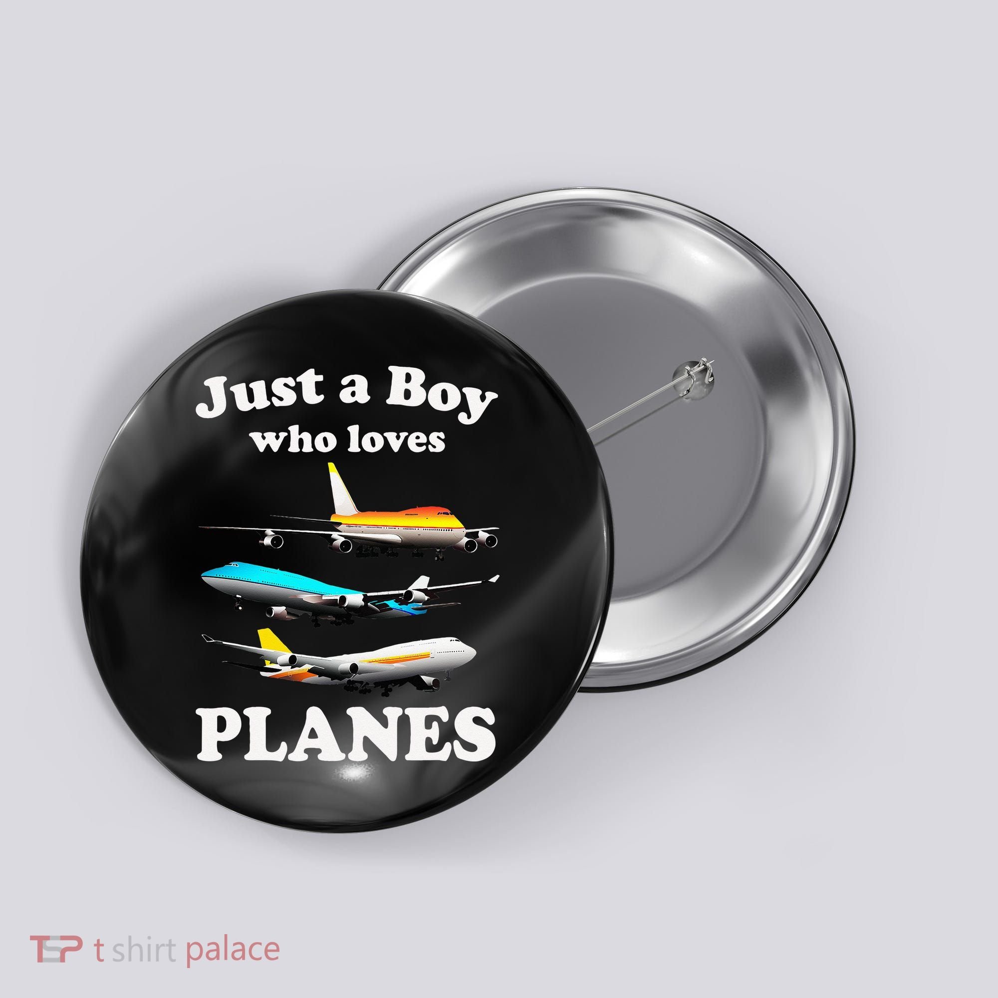 Just A Who Loves Planes Airplane Lover Button