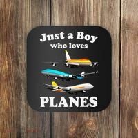 Just A Who Loves Planes Airplane Lover Coaster thumb 0