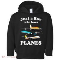Just A Who Loves Planes Airplane Lover Toddler Hoodie thumb 0