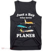 Just A Who Loves Planes Airplane Lover Tank Top thumb 0