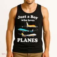 Just A Who Loves Planes Airplane Lover Tank Top thumb 3