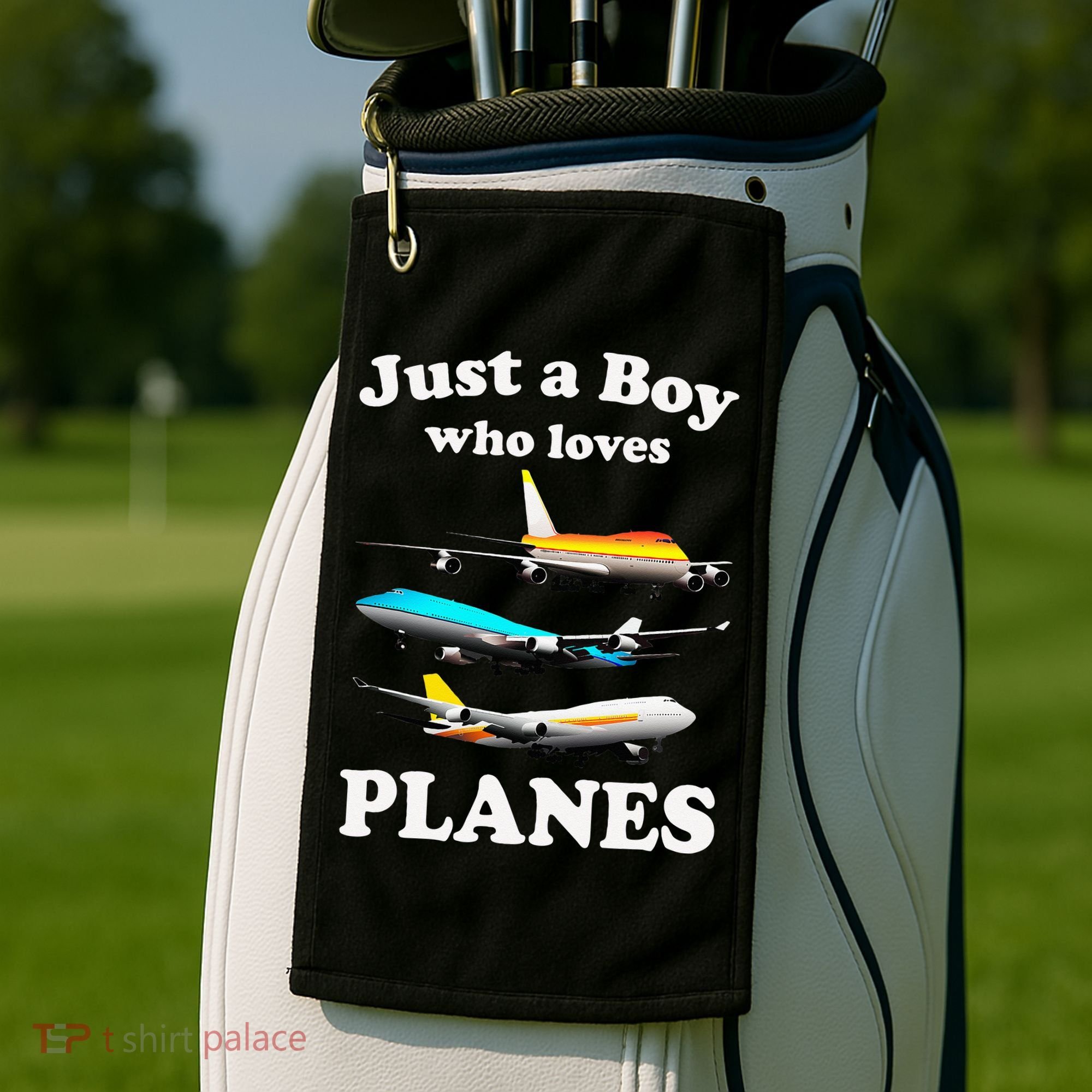 Just A Who Loves Planes Airplane Lover Golf Towel