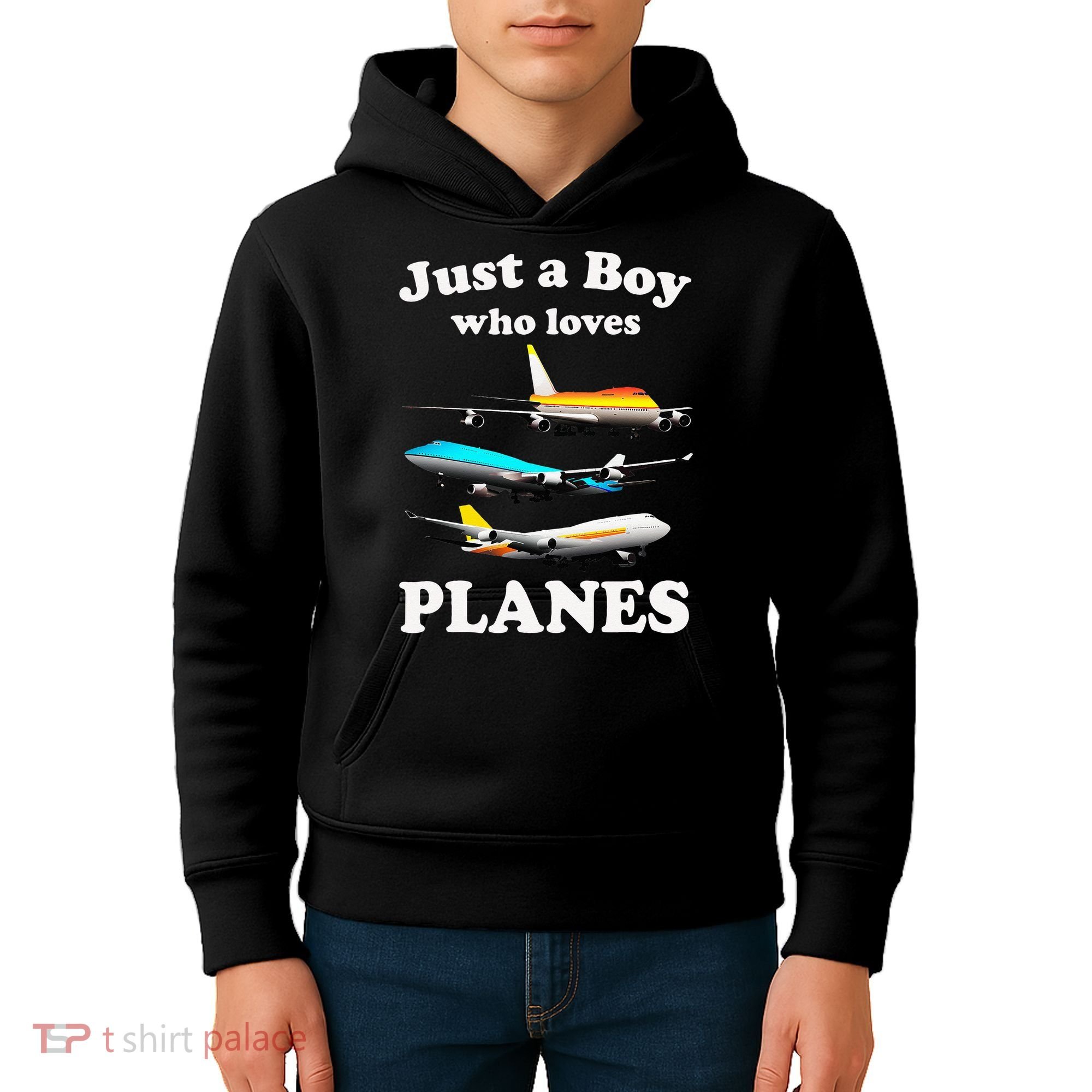 Just A Who Loves Planes Airplane Lover Kids Hoodie
