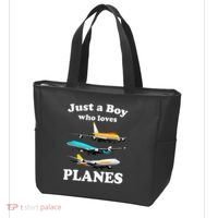 Just A Who Loves Planes Airplane Lover Tote Bag thumb 3