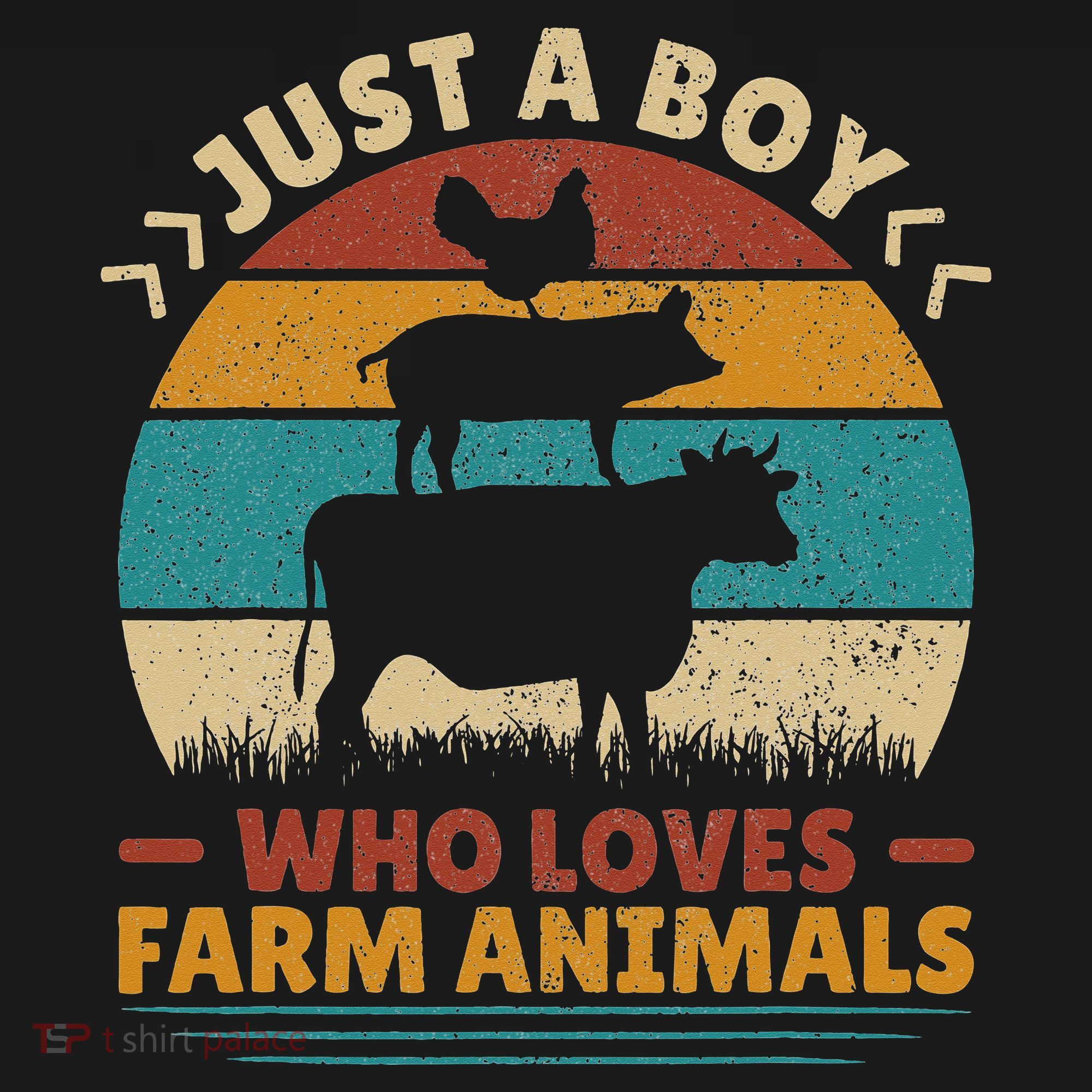 Just A Who Loves Farm Animals Lover Funny Women's Hoodie