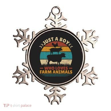 Just A Who Loves Farm Animals Lover Funny Ornament