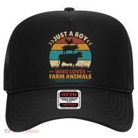 Just A Who Loves Farm Animals Lover Funny Hat thumb 0