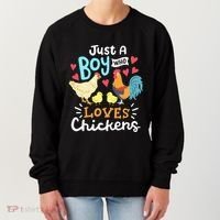 Just A Who Loves Chickens Farm Chicken Women's Sweatshirt thumb 0
