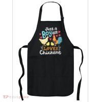 Just A Who Loves Chickens Farm Chicken Apron thumb 0