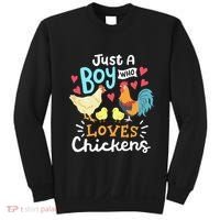 Just A Who Loves Chickens Farm Chicken Sweatshirt thumb 0
