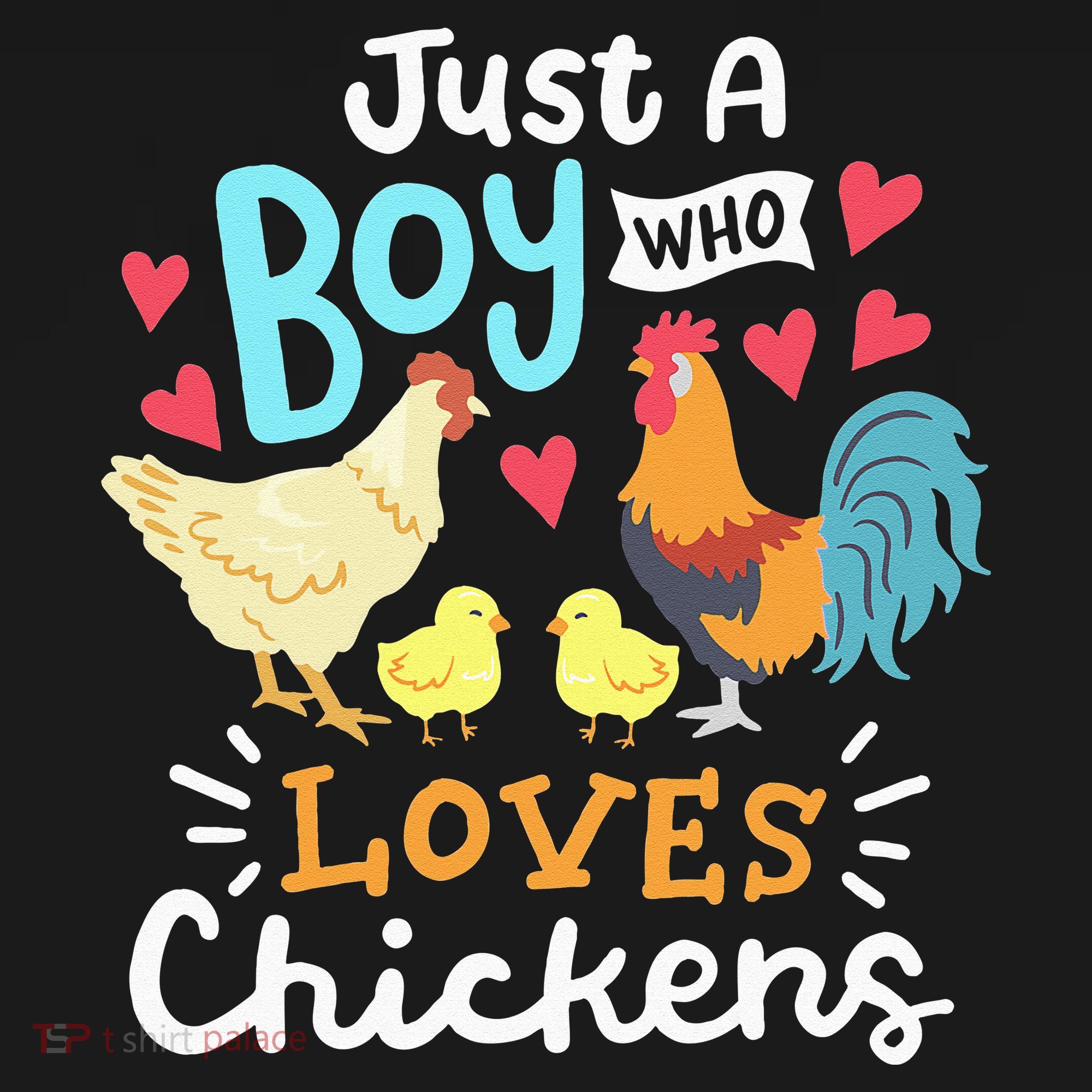 Just A Who Loves Chickens Farm Chicken T-Shirt