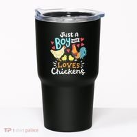 Just A Who Loves Chickens Farm Chicken Tumbler thumb 0