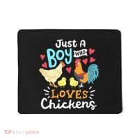 Just A Who Loves Chickens Farm Chicken Mousepad thumb 0