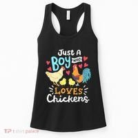 Just A Who Loves Chickens Farm Chicken Women's Tank Top thumb 0