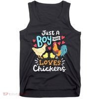 Just A Who Loves Chickens Farm Chicken Tank Top thumb 0