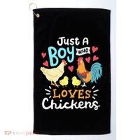 Just A Who Loves Chickens Farm Chicken Golf Towel thumb 0