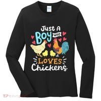 Just A Who Loves Chickens Farm Chicken Women's Long Sleeve Shirt thumb 0
