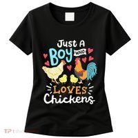 Just A Who Loves Chickens Farm Chicken Women's T-Shirt thumb 0
