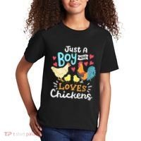 Just A Who Loves Chickens Farm Chicken Kids T-Shirt thumb 2