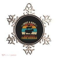 Just A Who Loves Farm Funny Animals Lover Ornament thumb 0