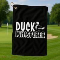 Just a  Who Loves Ducks Cute Duck Lover Owner  Golf Towel thumb 1