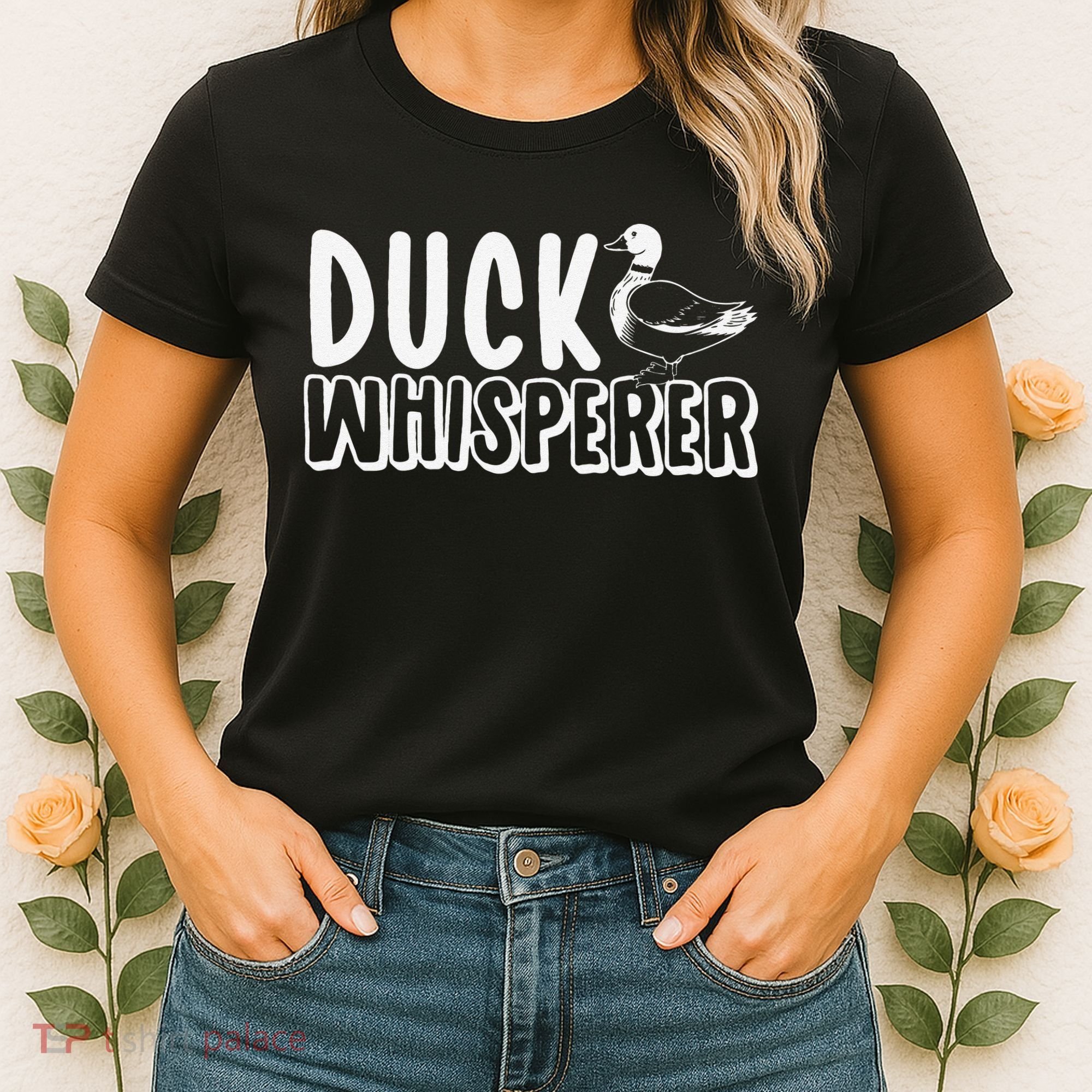 Just a  Who Loves Ducks Cute Duck Lover Owner  Women's T-Shirt