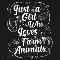 Just a Who Loves Farm Animals Cows Pigs Goats Lover T-Shirt thumb 7