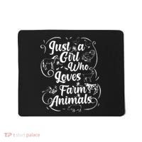 Just a Who Loves Farm Animals Cows Pigs Goats Lover Mousepad thumb 0