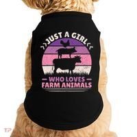 Just A Who Loves Farm Animals Lover  Farmer Doggie Tank thumb 0